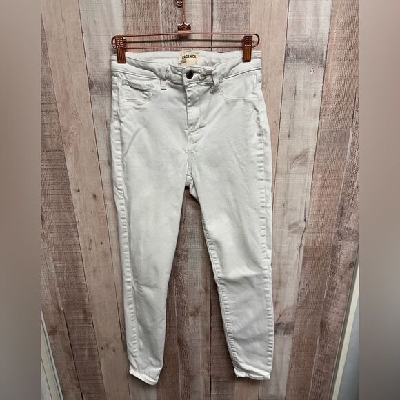 L’AGENCE Margot skinny jeans in Blanc - Picture 4 of 12